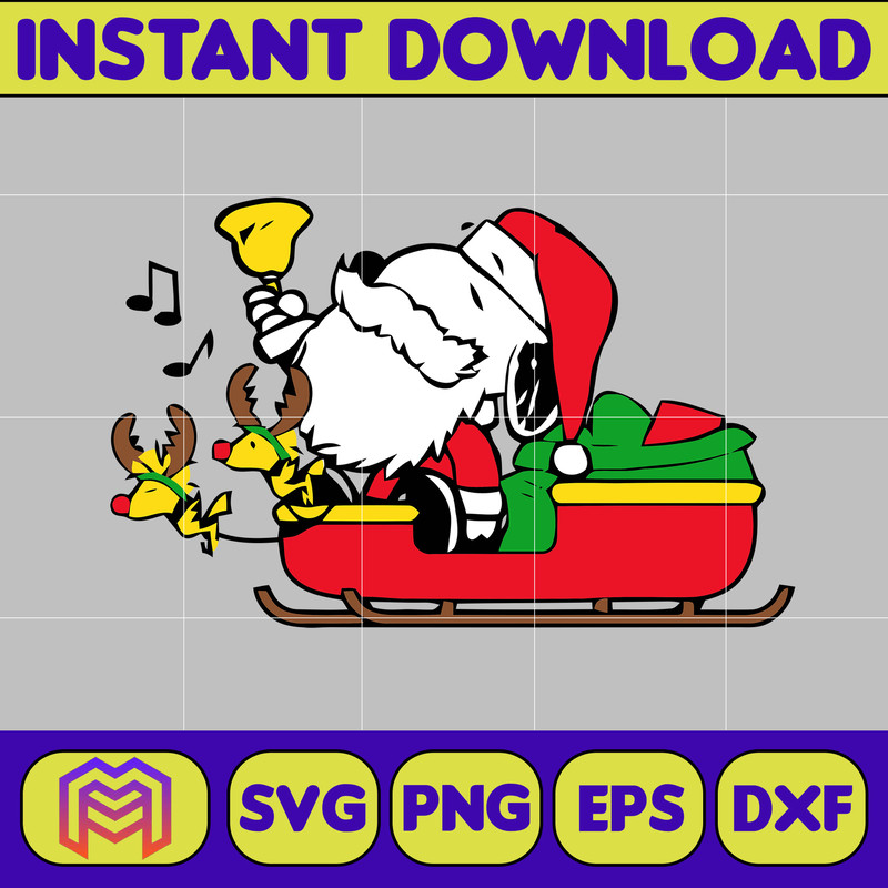 Snoopy Christmas Svg, Peanuts, SVG file, Instant Download, Cricut Cut File, Digital File (24).jpg