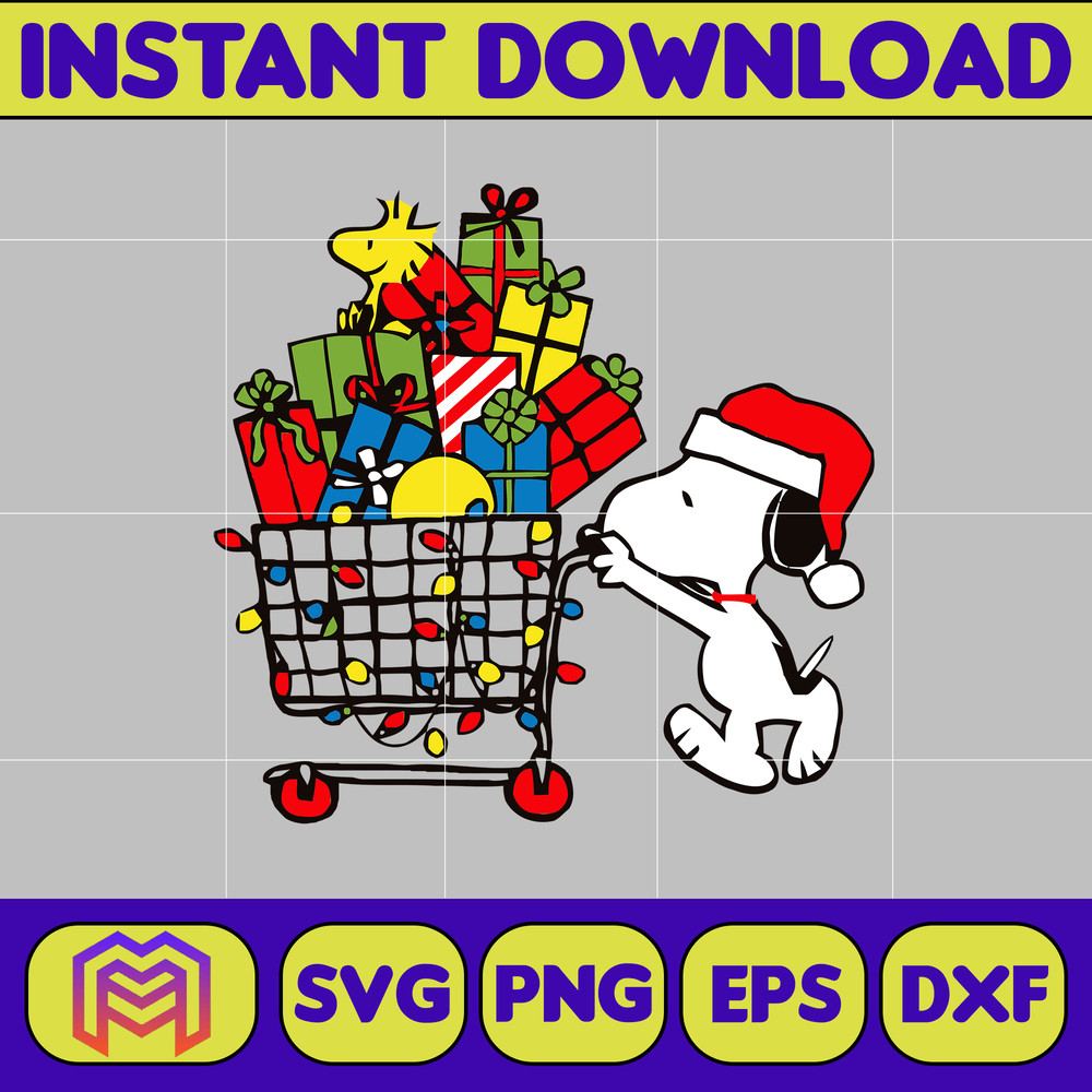 Snoopy Christmas Svg, Peanuts, SVG file, Instant Download, Cricut Cut File, Digital File (41).jpg