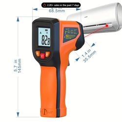 infrared thermometer gun, handheld heat temperature gun for cooking tester, pizza oven, grill & engine qp00388