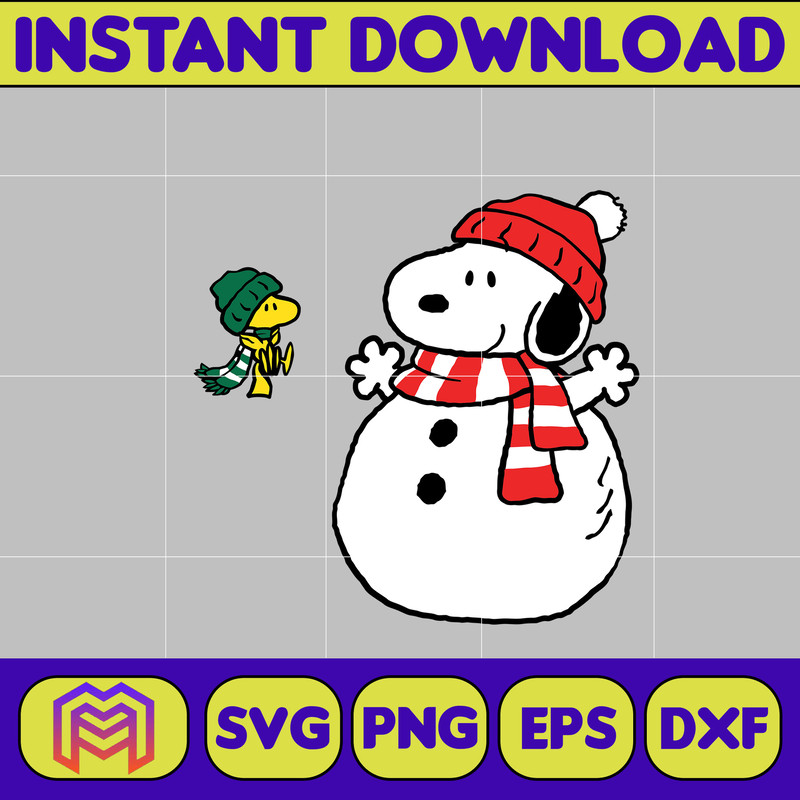 Snoopy Christmas Svg, Peanuts, SVG file, Instant Download, Cricut Cut File, Digital File (8).jpg
