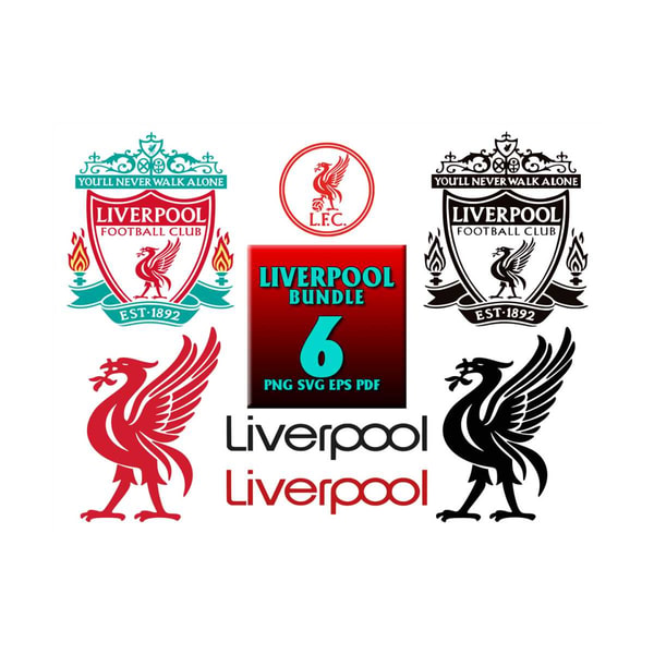 Liverpool Sticker 6 Files Liverpool Bundle Svg, Brand Logo Svg, Liverpool Svg, | Inspire ...