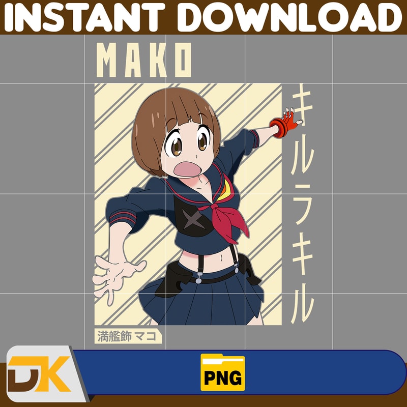 Mako Mankanshoku Png, Anime Png, Anime Vector, Anime Cutfile, Anime Clipart, Anime Cricut, Anime Print, Anime Cut (1).jpg