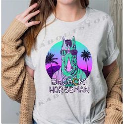 bojack hawaii night bojack horseman funny vintage t-shirt, horseman shirt, bojack horseman tv show 90's funny shirt