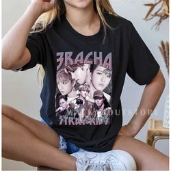 stray kids 3racha black unisex kpop shirt, kpop inspired clothing, kpop merch shirt, vintage clothing