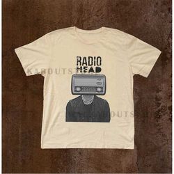 trendy tshirt|radiohead t-shirt|vintage radiohead shirt|gift for him|vtg tee