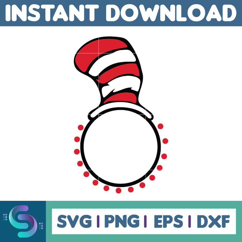 Dr.Suess Svg, Dxf, Png, Dr.Suess book Png, Dr. Suess Png, Sublimation, Cat in the Hat cricut, Instant Download (62).jpg