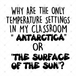Why are the only temperature settings in my classroom, antarctica or the surface of the sun, Png, Dxf, Eps svg