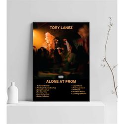 tory lanez poster | alone at prom poster | tory lanez tracklist | album cover poster | poster wall art, custom poster, h