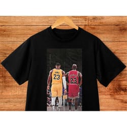 jordan and lebron shirt - michael jordan shirt - lebron james shirt - g.o.a.t - basketball shirt - gift for him - gift f