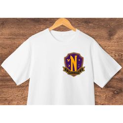 nevermore academy shirt - addams family shirt - wednesday addams - cartoon shirt - tv series - unitas es invicta - unifo