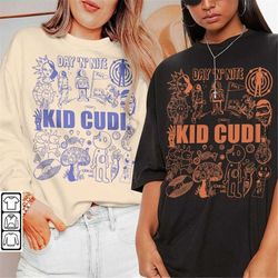 kid cudi doodle art tattoo shirt, kid cudi album lyrics art sweatshirt hoodie, retro cudi tour 2023 concert da1205dt