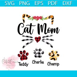 cat mom names svg, mothers day svg, cat mom svg, cat svg, cat lovers, mom svg, mother svg, mom gift svg, pet lovers svg,