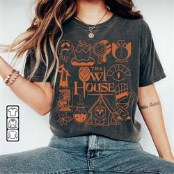 the owl house doodle art shirt, vintage the owl house movie tv print art tattoo sweatshirt hoodie the owl house cartoon
