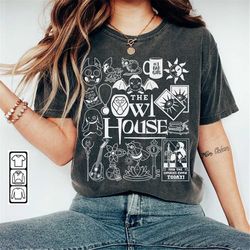 the owl house doodle art shirt, vintage the owl house movie tv print art tattoo sweatshirt hoodie the owl house 2023 da2