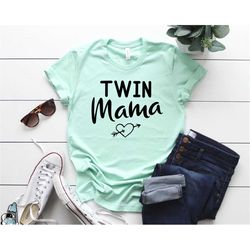 twin mama shirt, wife gifts, new mom of twins gifts, twin mom shirts, pregnancy announcement, mother's day gifts, cute m