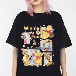 retro vintage winnie the pooh shirt, walt disney world, disney pooh bear shirt, tigger, piglet, eeyore shirt, winnie poo