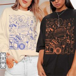 the weeknd doodle art shirt, vintage merch weeknd album lyrics song sweatshirt hoodie, the weeknd tour 2023 rap tattoos