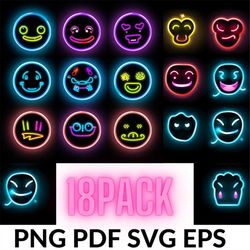 Smiley Face Neon Sign, Emoji Neon Sign, Aesthetic Neon Sign, Y2k Neon Sign Smiley Face Svg Bundle, undefined Smiley Face,png,eps,