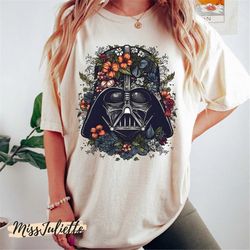 comfort colors star wars vintage darth vader shirt, darth vader portrait, disneyland vacation, disney star wars shirt, f
