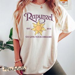 comfort colors vintage disney rapunzel est 2010 shirt, tangled shirt, rapunzel tshirt, tangled princess shirt, disney pr