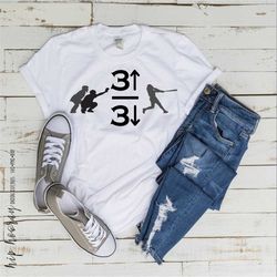 three up three down 3 up 3 down baseball svg batter pitcher strike out softball fastpitch bat ball tshirt mom little lea
