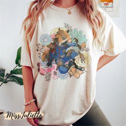 comfort colors retro rocket raccoon floral shirt, rocket raccoon shirt, lylla, teefs, floor shirt, marvel guardians of t