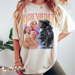 Vintage Barbenheimer Comfort Colors Shirt, Retro Barbenheimer Unisex T-Shirt