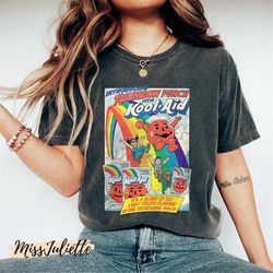 comfort colors vintage kool aid '84 shirt, retro kool aid shirt, vintage introducing rainbow punch from kool aid graphic