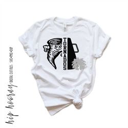 tornado cheer svg squad basketball mom t-shirt design mascot pep tornados team spirit shirt friday night lights cricut c