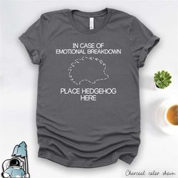 hedgehog shirt, hedgehog gifts, pet hedgehog t shirt, hedgehog owner shirt, cute hedgehog print, hedgehog emotional brea