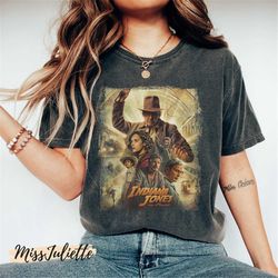 comfort colors retro indiana jones and the dial of destiny 2023 shirt, indiana jones shirt, disney jones shirt, disney v