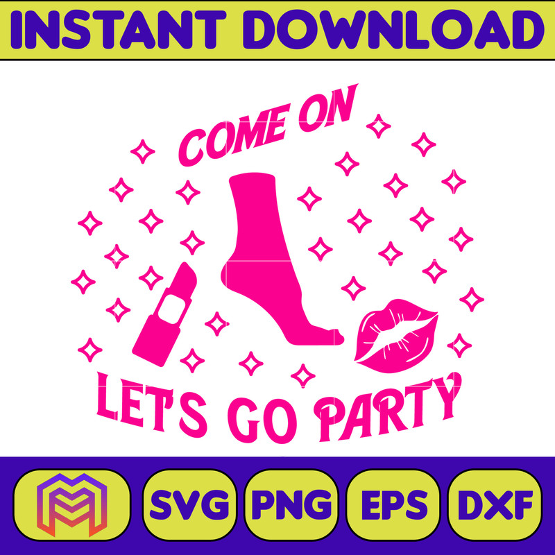 Barbie Svg, Come on Barbie Let's Go Party Png Doll Svg, Barbie best day ever Svg, Birthday Girl Doll Svg, Barbie The Movie Svg (25).jpg