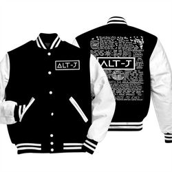 alt-j doodle art shirt, alt-j album, alt-j band baseball varsity jacket, alt-j tour unisex gifts for fan