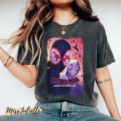 comfort colors spider-man across the spider-verse graphic poster shirt, spider-man 2023 shirt, spiderman shirt , marvel