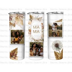 Mothers Day Tumbler PNG, Mom Tumbler Sublimation PNG, Custom Photo Tumbler Wrap Design, Family Photo Tumbler Sublimation