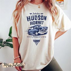 comfort colors fabulous hudson hornet shirt, disney shirts, disney cars shirt, cars birthday shirt, disney pixar shirt,