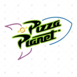 toy story pizza planet svg, toy pizza planet svg, invitation birthday, silhouette party banner decor print svg png dxf e