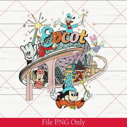 disney epcot 1982 png, disney epcot png, vintage disney png, mickey and friends, epcot trip png, disney family  png