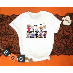 halloween disney characters shirt, halloween family shirt, funny halloween shirt, mickey mouse shirt, disney trip shirt,