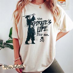 comfort colors vintage disney pirates of the caribbean shirt, captain jack sparrow shirt, the private's life for me, mag