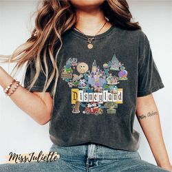 comfort colors retro disneyland resort shirt, vintage disneyland parks shirt, disney 100 years of wonder, disneyland tri