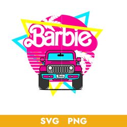 Pink Baby Doll Jeep Car Svg, Retro Palms And Sunset Svg, Barbie Girl Svg, Png, BB18072328