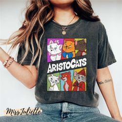 comfort colors retro disney the aristocats shirt, disney characters shirt, marie marie berlioz toulouse aristocats shirt