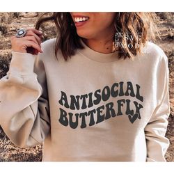 antisocial butterfly svg png, introvert svg, not today svg, funny mom svg, sarcastic svg, tired svg, moody svg, anti soc