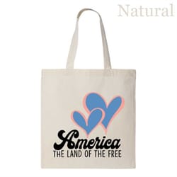 america the land of the free tote bag, freedom tote bag, patriotic gift bag, republican tote bag, 4th of july gift, memo