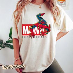 comfort colors marvel superhero spider-man shirt, marvel comic shirt, marvel avenger superhero, spiderman shirt, marvel