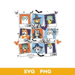 Bluey and Friends Halloween  Svg, Bluey Halloween Svg, Png, BB18072343