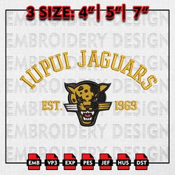 NCAA IUPUI Jaguars Embroidery files, NCAA Embroidery Designs, IUPUI Jaguars Machine Embroidery Pattern
