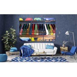 piano painting music room decor modern wall art music gift multi panel canvas piano large canvas art piano wall art read