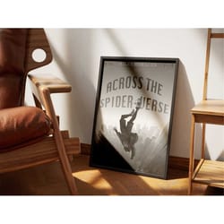 spiderman: across the spider-verse, miles morales, wall print, wall art, dorm room decor, gift, birthday, for him/her, b